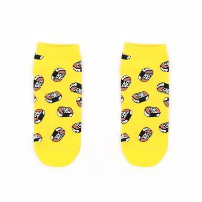 Желтые носки из хлопка «Суши»